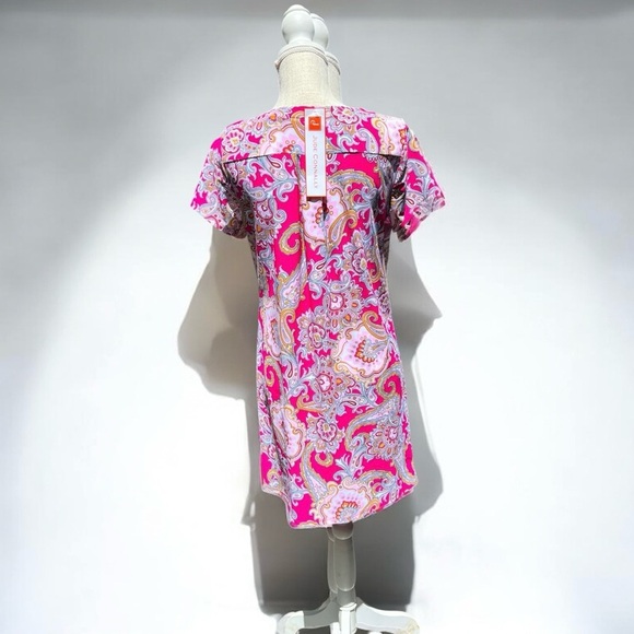 🌻NEW w/tags Jude Connally Ella Palm Beach Paisley Shirt Dress Size Small - Picture 6 of 10